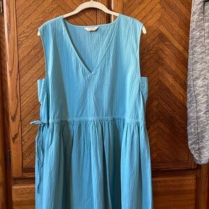 Textured Gorman drop waist  dress